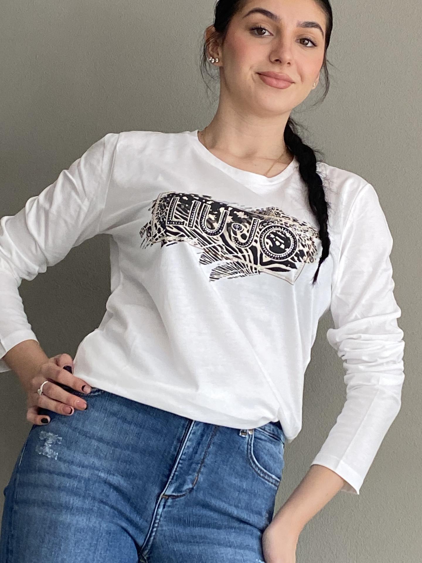 T-SHIRT LIU.JO WEAR WF3084 BIANCO