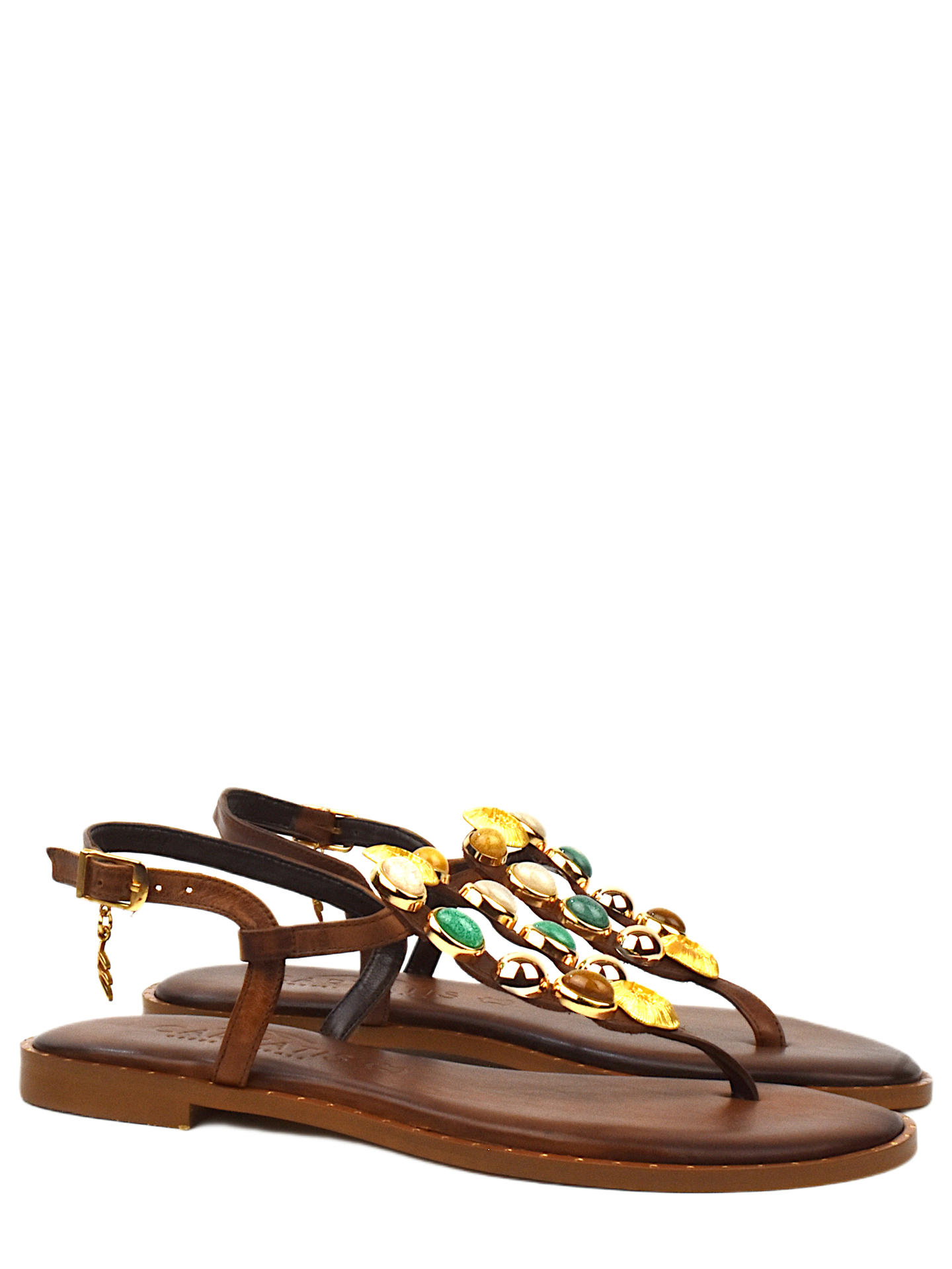 SANDALO BASSO CARYATIS ZEFI MARRONE